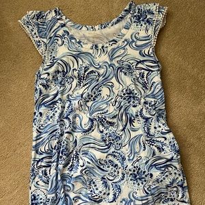 Blue Lilly Shift Dress